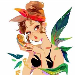 赵小鱼插画 头像